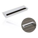 Ver imagem 1 de Passa Fio Cabo Alumínio Fosco Quadrado Mesas 80x275mm