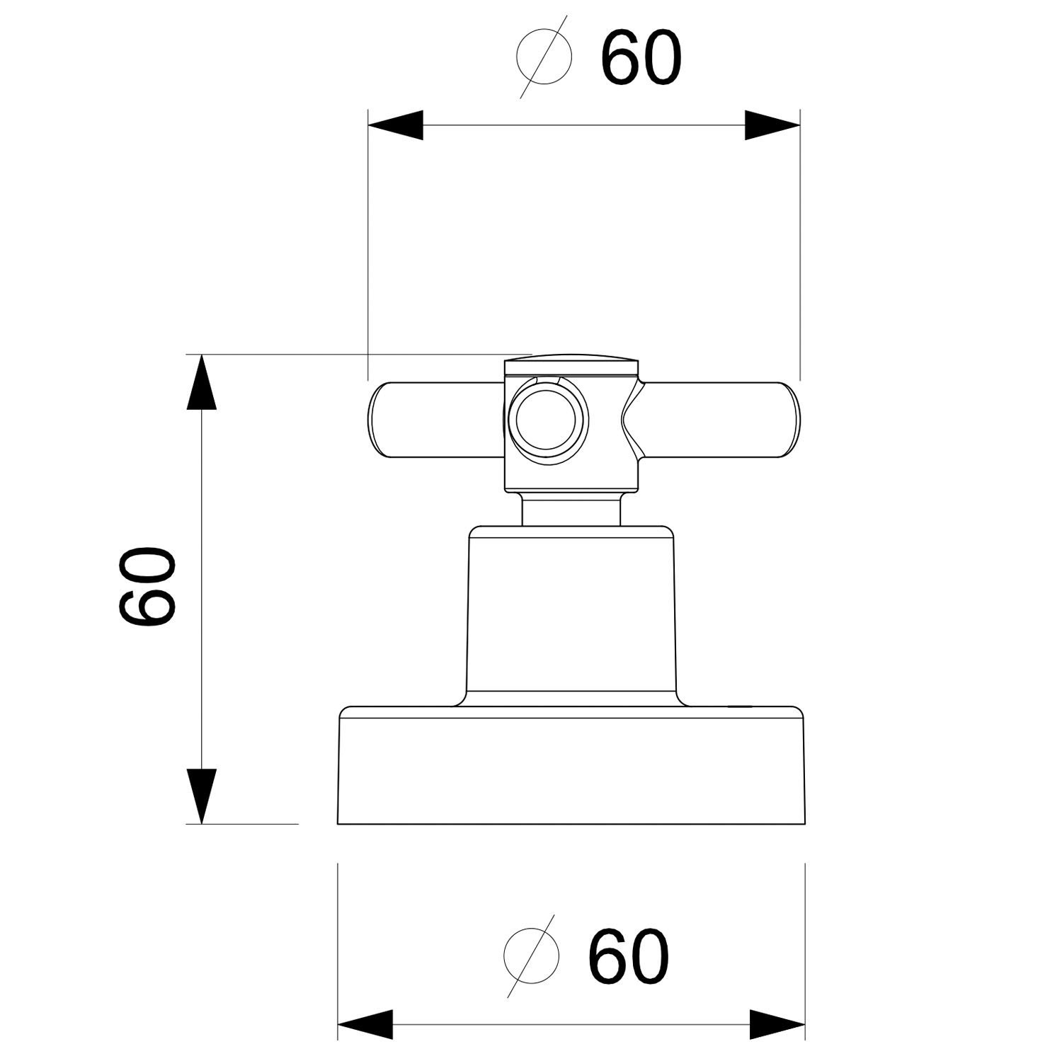 Acabamento Registro Base Celite 1/2" 3/4" 1" One Cromado Celite - 2