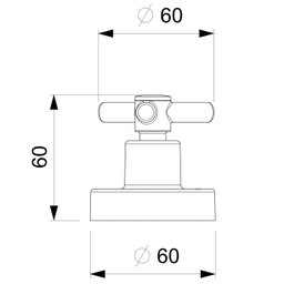 Acabamento Registro Base Celite 1/2" 3/4" 1" One Cromado Celite - 2