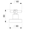 Acabamento Registro Base Celite 1/2" 3/4" 1" One Cromado Celite - 2