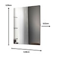 Ver imagem 3 de Espelho Retangular Grande Decorativo para Banheiro ou Sala com Moldura Dourada Star - ÉdeCasaMóveis                                            