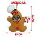 Ver imagem 2 de Bonecos Biscoito Ginger Pendente Enfeite Natalino 16cm 8pçs