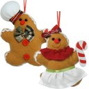 Ver imagem 1 de Bonecos Biscoito Ginger Pendente Enfeite Natalino 16cm 8pçs