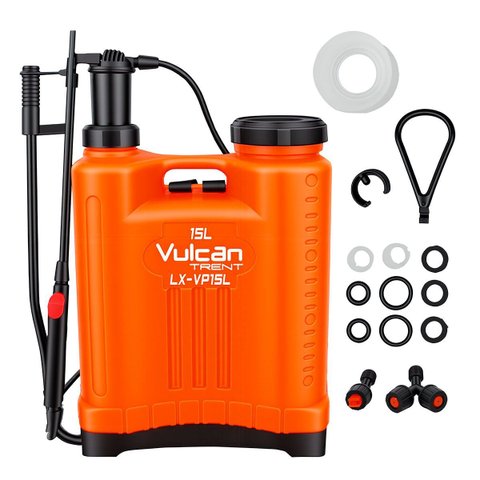 Pulverizador Costal Manual 15 Litros Vulcan Vp15l Ambidestro Laranja
