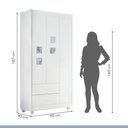 Ver imagem 2 de Roupeiro Life 3 Portas 2 Gavetas Tigus Baby