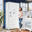 Ver imagem 5 de Roupeiro Life 3 Portas 2 Gavetas Tigus Baby