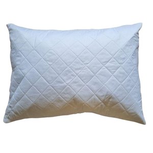 Porta Travesseiro Matelado Microfibra Ziper Branco