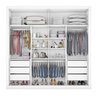 Guarda Roupa Casal com Espelho 2 Portas 6 Gavetas Sevilha 7774  - 3