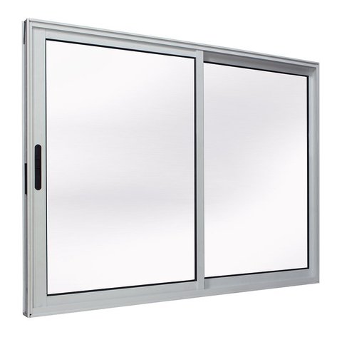 Janela de Alumínio Branco Vitro de Correr 2 Folhas Móveis Suprema Sem Grade CMC Classic-1.20LX1.20A
