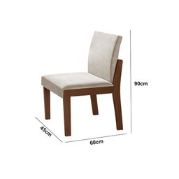 Conjunto Sala de Jantar Mesa Nuance Quadrada Tampo Vidro/MDP com 8 Cadeiras Mônaco Yescasa - 3