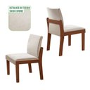Ver imagem 5 de Conjunto Sala de Jantar Mesa Nuance Quadrada Tampo Vidro/MDP com 8 Cadeiras Mônaco Yescasa