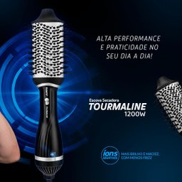 Escova Secadora Taiff Tourmaline 1200w Preta e Cinza 110v - 7