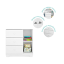 Ver imagem 6 de Cômoda Infantil 100% MDF 3 Gavetas e 1 Porta Ane Branco