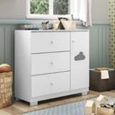Ver imagem 7 de Cômoda Infantil 100% MDF 3 Gavetas e 1 Porta Ane Branco