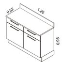 Ver imagem 4 de Cozinha Completa 4 Peças 7 Portas 5 Gavetas Exclusive Itatiaia