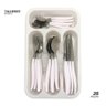Kit de Talheres em Inox 25 Peças - Branco - 4