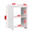 Ver imagem 5 de Mesa de Cabeceira 2 Prateleiras Dubai Branco