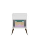 Ver imagem 6 de Mesa de Cabeceira Retrô 1 Gaveta e Nicho Melinda Branco