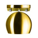 Ver imagem 2 de Lustre Plafon Bola 15 cm Quadrada Dourado