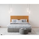 Ver imagem 2 de Cabeceira King com Ripado Zoe Nature- Casa Móveis Br