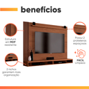Ver imagem 5 de Painel para Tv até 50 Polegadas Dijon Ripado C/ Prateleira
