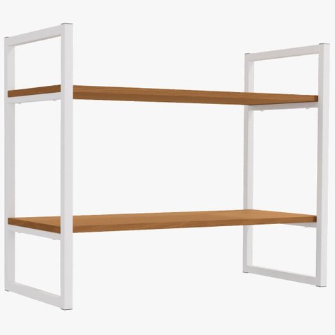Nicho Kappesberg Industrial 2 Prateleiras 60x72cm Canela/branco