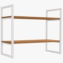 Ver imagem 1 de Nicho Kappesberg Industrial 2 Prateleiras 60x72cm Canela/branco