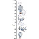 Ver imagem 3 de Adesivo Régua do Crescimento Infantil Balões e Aviões