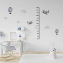 Ver imagem 1 de Adesivo Régua do Crescimento Infantil Balões e Aviões