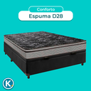 Ver imagem 4 de Colchão Casal D28 + Bau Preto - Conforto Paropas