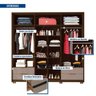 Guarda Roupa Casal 6 Portas 4 Gavetas Externas com Pés e Puxador em MDF Suburban  Espresso Móveis - 2