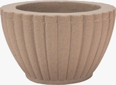 VASO DE PLANTA BACIA GREGA G 42X26X25 BEGE