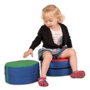 Ver imagem 2 de ALMOFADA REDONDA ESPUMA MACIÇA MED. 26CM X 15CM COM ZIPER