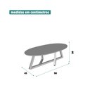 Ver imagem 4 de Mesa de Centro Off White com Amêndoa Classic Tebarrot Móveis