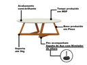 Ver imagem 5 de Mesa de Centro Off White com Amêndoa Classic Tebarrot Móveis