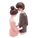 Ver imagem 1 de Escultura Decorativa de Resina Casal Gestante 20,5x10cm Wolff