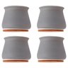 Protetor com Feltro Pezinho de Mesa Cadeira Móveis 4 Un Cinza - 1