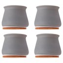 Ver imagem 1 de Protetor com Feltro Pezinho de Mesa Cadeira Móveis 4 Un Cinza