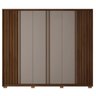 Guarda Roupa Casal 6 Portas 4 Gavetas com Pés Suburban Espresso Móveis - 11