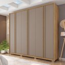 Ver imagem 1 de Guarda Roupa Casal 6 Portas 4 Gavetas com Pés Suburban Espresso Móveis