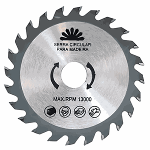 Lâmina de Serra Circular 12"- 48 Dentes para Madeira -htom