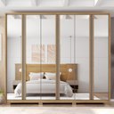 Ver imagem 7 de Guarda Roupa Suburban 6 Portas 4 Gavetas com Espelho e Pés Suburban  Espresso Móveis