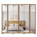 Ver imagem 3 de Guarda Roupa Suburban 6 Portas 4 Gavetas com Espelho e Pés Suburban  Espresso Móveis