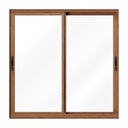Ver imagem 2 de Janela de Alumínio 02 Folhas Amadeirado Piacere - 120x100