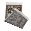 Ver imagem 4 de Tapete Persa Iraniano Bege Ideal para Quarto e Hall de Entrada 0,50x1,00cm
