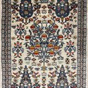 Ver imagem 5 de Tapete Persa Iraniano Bege Ideal para Quarto e Hall de Entrada 0,50x1,00cm