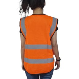Colete Sinalizador Refletivo EPI Segurança Trabalho Blusao Fluorescente Transito Construçao Bolso Zi - 11