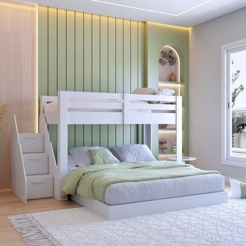Beliche Casal Montessoriano Family Star Plus Casatema MadeiraOriginals Branco