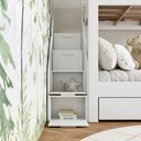 Ver imagem 4 de Beliche Infantil/Juvenil 2 Gavetões e Escada com 4 Nichos Star Plus Casatema MadeiraOriginals Branco