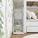 Ver imagem 4 de Beliche Infantil/juvenil 2 Gavetões e Escada com 4 Nichos Star Plus Casatema MadeiraOriginals